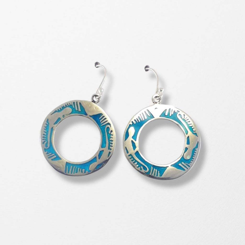 aretes argolla monos