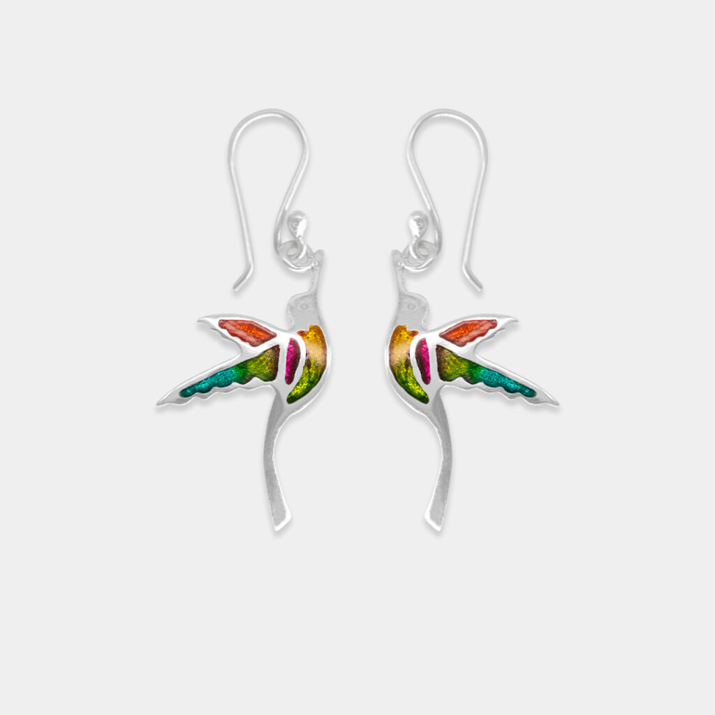 aretes colibrí
