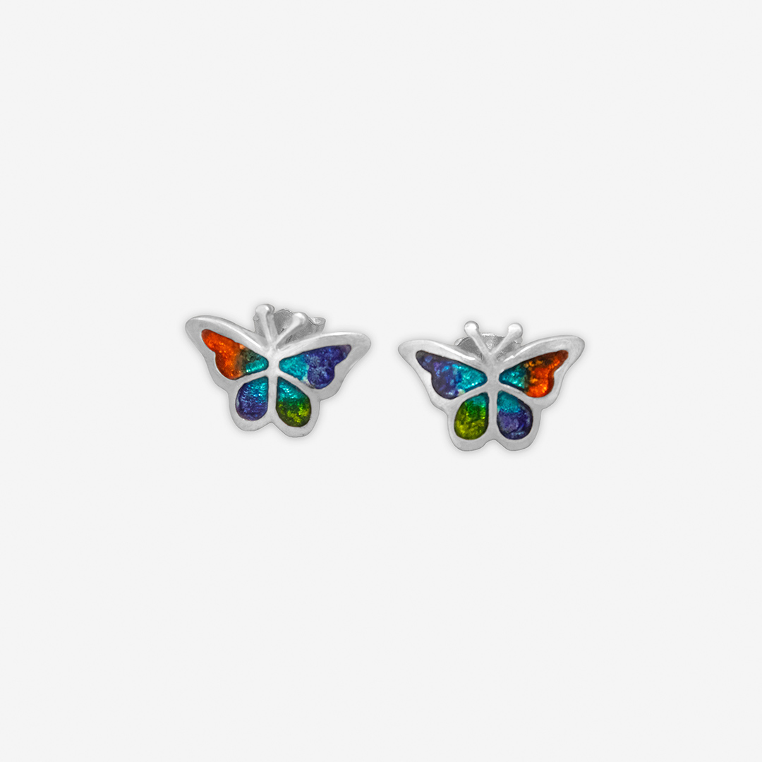 aretes mariposa