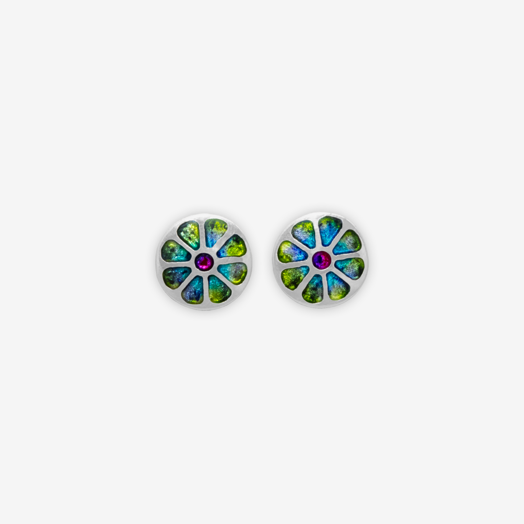 aretes roseta tipo margarita
