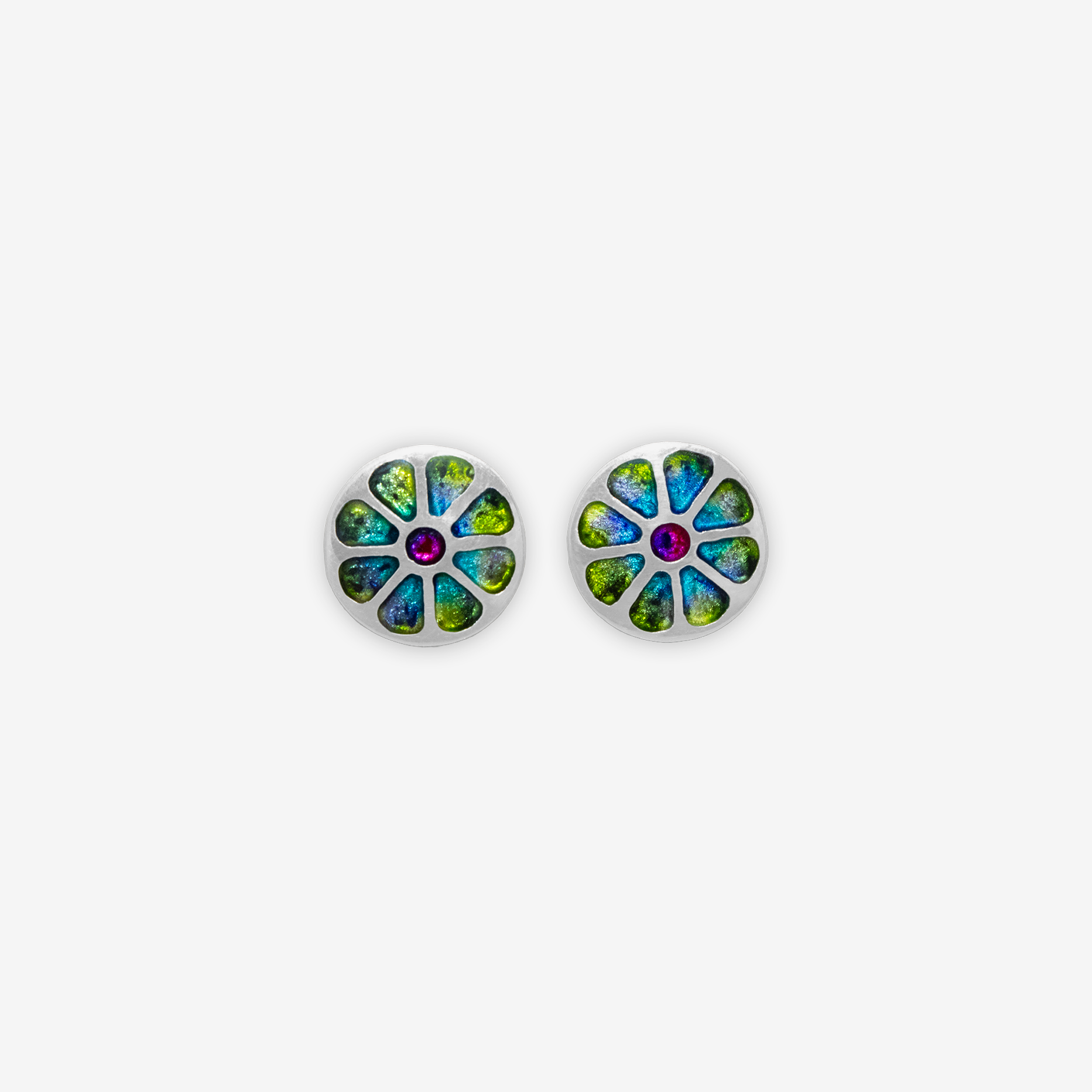 aretes roseta tipo margarita